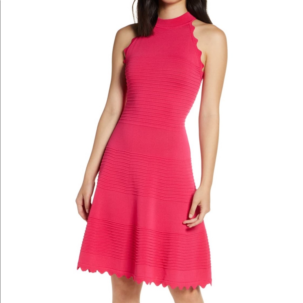 Eliza J Scalloped Fit & Flare
